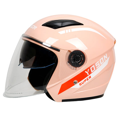 Four seasons double mirror helmet electric car men and women half helmet motorcycle battery car helmet K6