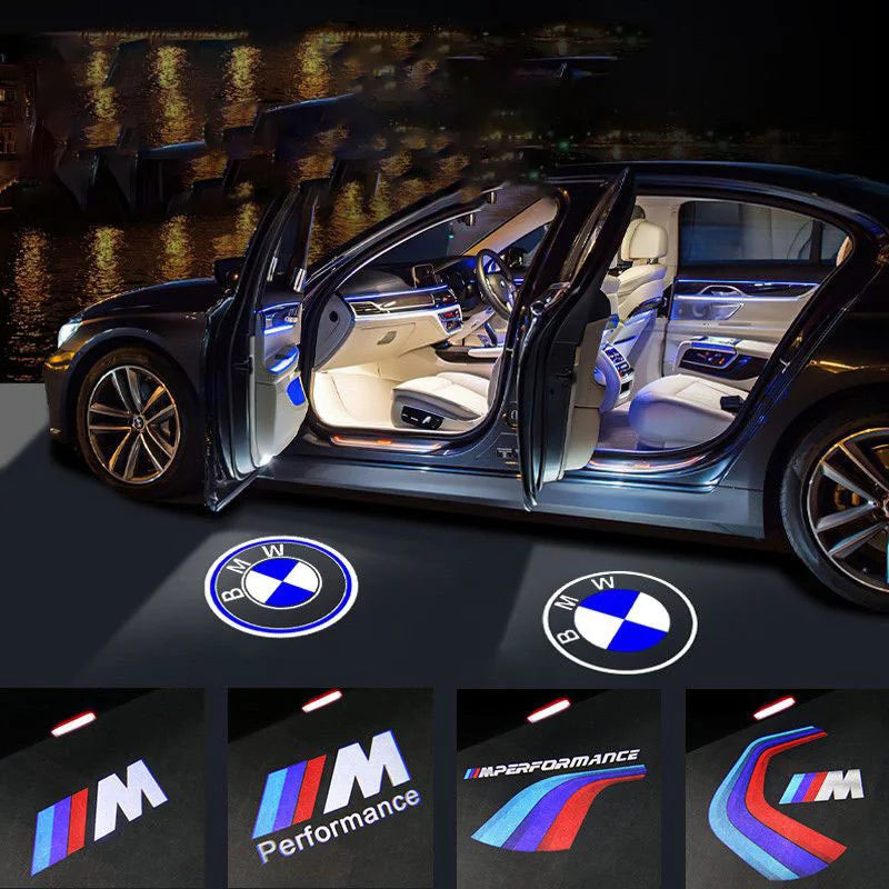 Car Door Welcome Light for BMW M Performance E46 E90 E60 F20 X1 F10 F30 Logo Ghost Shadow LED Atmosphere Light Universal Fit