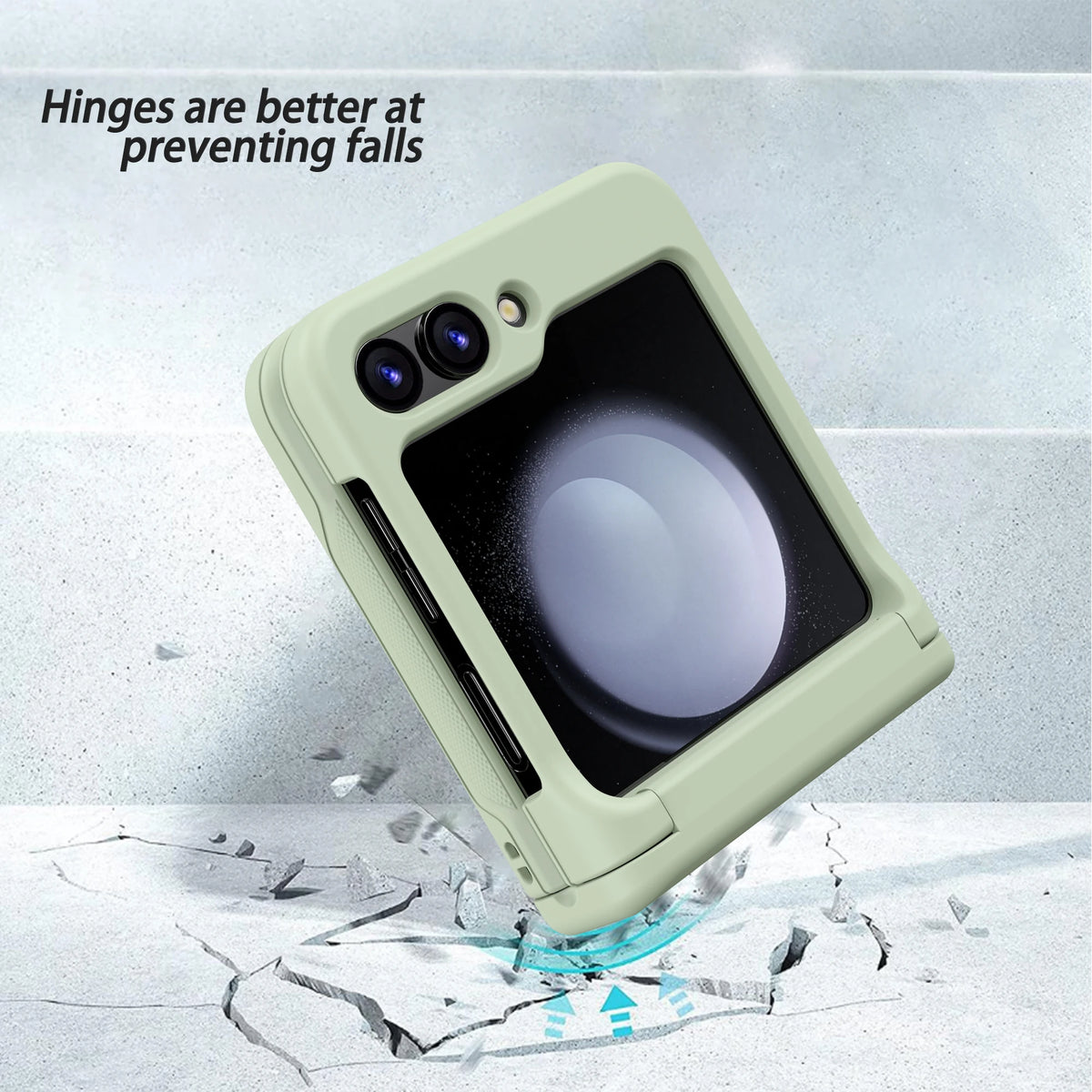 Flip Cover Card Insertion Phone Case For Samsung Galaxy Z Flip 8 Galaxy Z Flip 7 5 4 6 Shockproof Fall Prevention Phone Cover