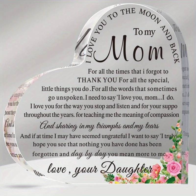 Mom Heart Keepsake - Perfect Birthday & Mother's Day Gift from Children