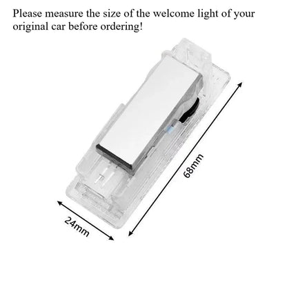 2/4pcs The car LED welcome light is suitable for BMW 2 Series F22F23F44F45F46 14-23 /4 Series F32F33613-23 projection lamp.