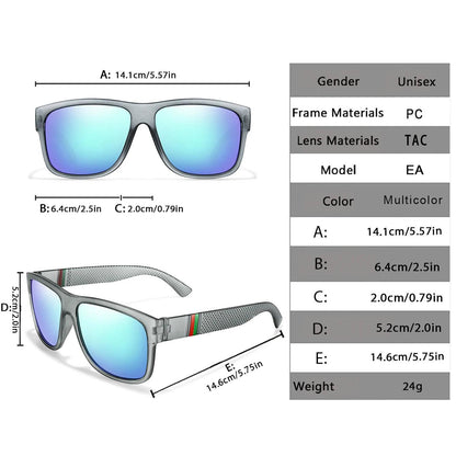 Classic Square Polarized UV400 Sunglasses for Men