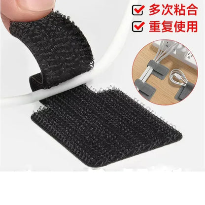 Reusable Cable Ties Fastening Wire Organizer Cord Rope Holder Self Adhesive Adjustable Cord Organizer Straps Desk Management - Urbizia