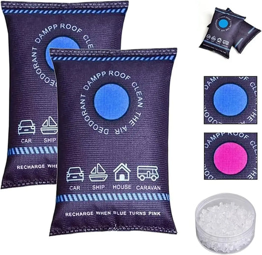Reusable Silicone Dehumidifier Bag Car Air Freshener Interior Wardrobe Room Home Moisture Absorber Dampness Preventer Drying Bag