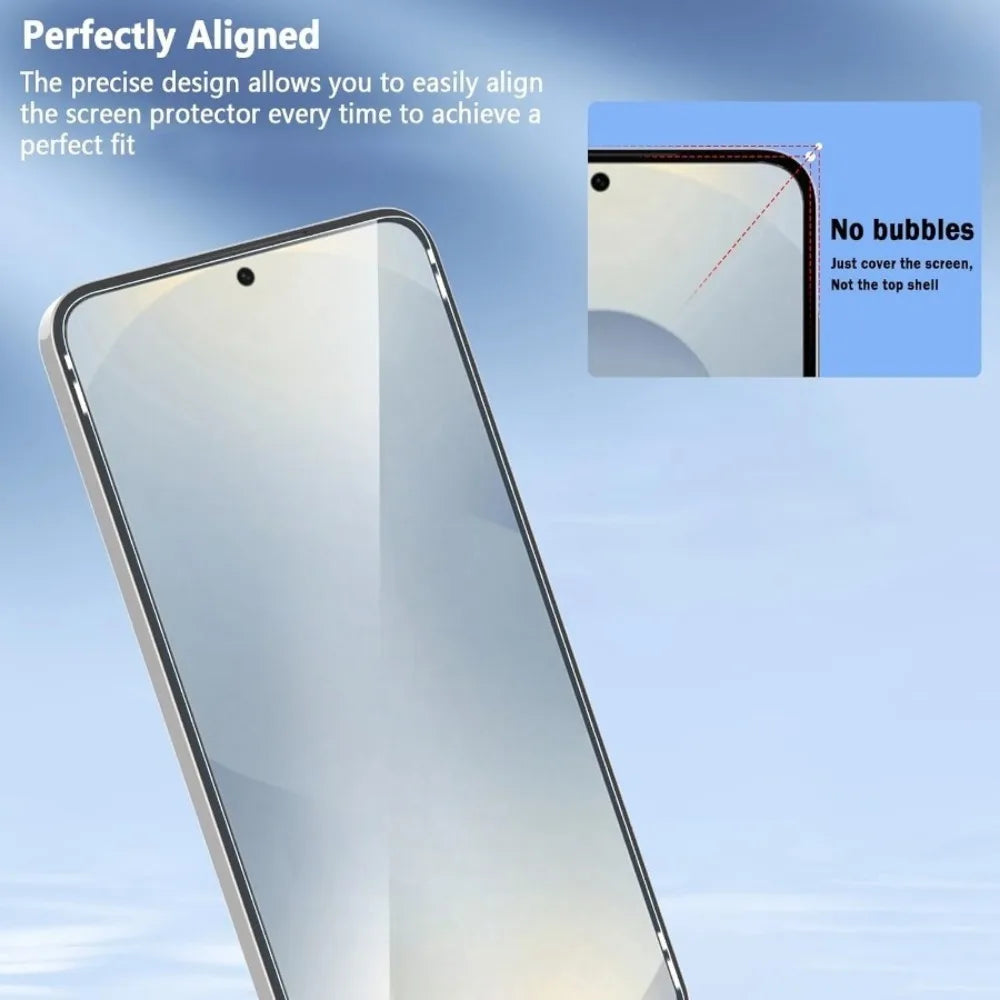 5Pcs Ultra Clear Screen Protector for Samsung Galaxy S26 S25 S24 Ultra S23 S22 S21 Plus S26 S25 Edge 9H Hardness Tempered Glass