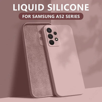 Liquid Silicone Case For Samsung Galaxy S24 S25 FE S26 S23 S22 Ultra Plus S25 Edge A57 A37 A56 A17 A16 A36 A54 A55 5G Soft Cover