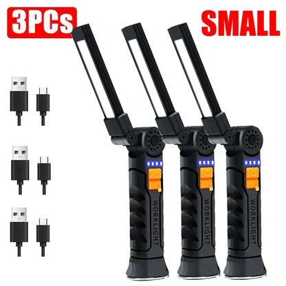 Portable USB Rechargeable COB LED Work Light - Urbizia