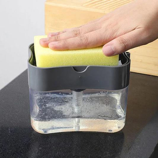 Portable Kitchen Soap Dispenser Dishwashing Press Box