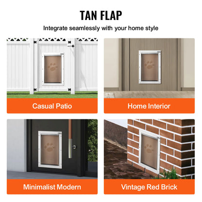 SucceBuy Pet Door Replacement Flap Compatible Flap Pet Doors Magnetic Strip Weather-proof Thickened PVC Replacement Flap