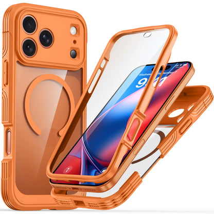 360° Fully Protected Double-sided Transparent Magnetic Case For iPhone 18 Pro Max 18Pro For MagSafe Wireless Charging Back Cover