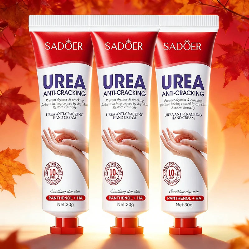 3/5pcs SADOER 10% Urea Anti-Cracking Hand Cream Panthenol HA Deep Moisturizing Improve Dryness Repair Cracked Hands Skincare 30g