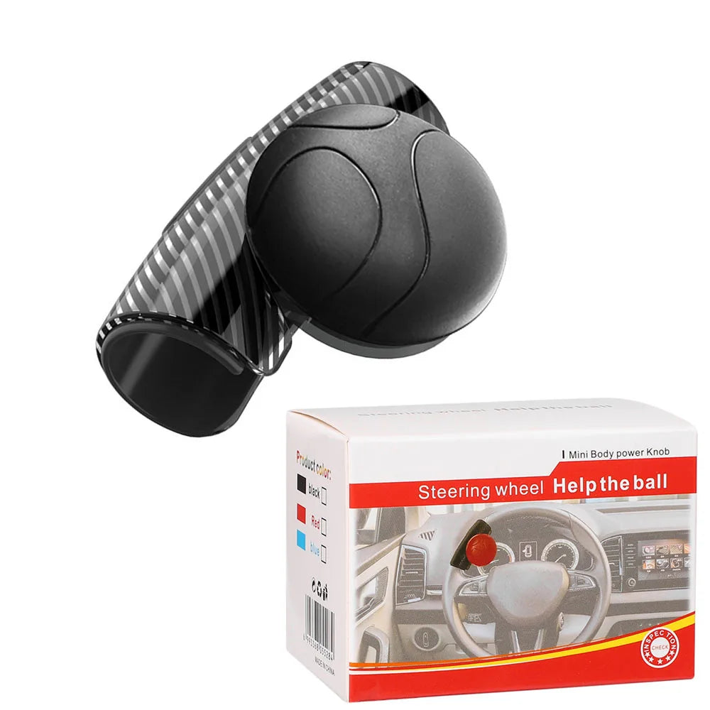 Car Steering Wheel Booster Ball Turning Spinner Knob Bearing Power Handle Rotating Universal Auto Accessories Labor Saving Kit