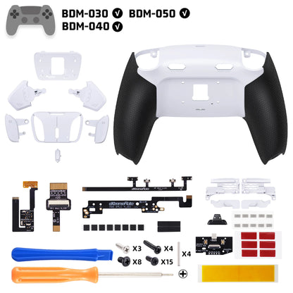 eXtremeRate RISE4 Plus MAX Remappable Back Button Kit w/Clicky Trigger Stop & Rubberized Grip for ps5 Controller BDM-030 040 050