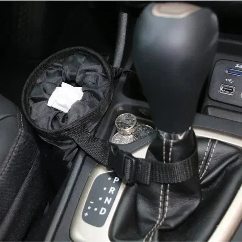 Universal Car Garbage Bag Back Seat Headrest Litter Trash Garbage Can - Urbizia