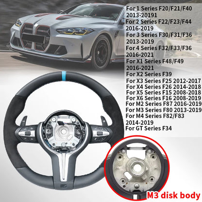 For BMW E90 E87 E83 E92 E84 E70 E71 F20 F23 F30 F34 F10 F25 F48 F15 Upgrade Steering Wheel Leather Modify New Style