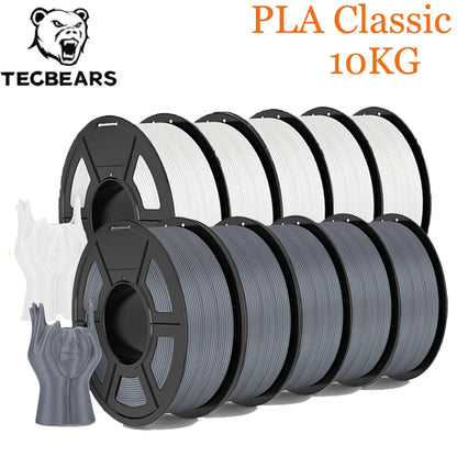 TECBEAS PLA Claissc 3D Printer Filament Neatly Wound Coloful High Toughness 1.75mm FDM For Fast Delivery Support Custom Colors