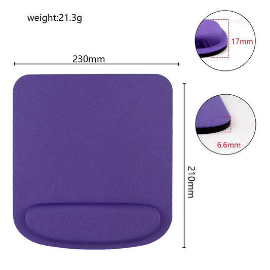 Computer Game Mouse Pad Environmental Eva Ergonomic Mousepad Wrist Pad Solid Color Comfortable Mouse Mats For Office Accessories - Urbizia
