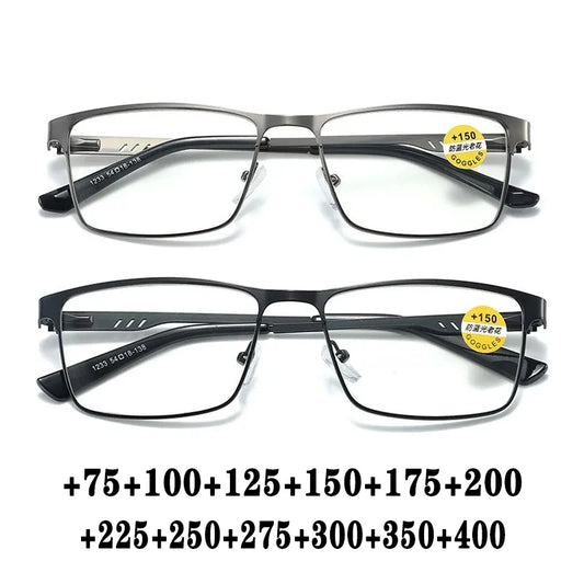 Sighttoo Business Reading Glasses – Blue Light Blocking, Alloy Frame