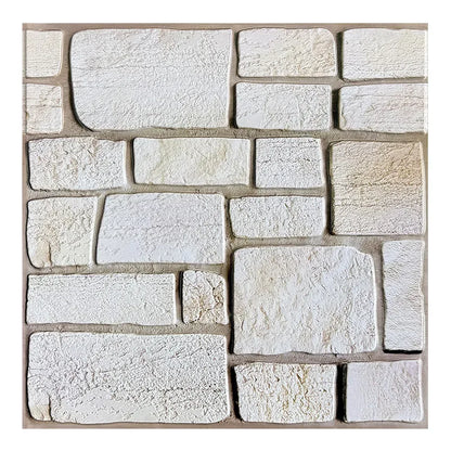 3D Tile Stickers, 3D Faux Stone Textures, Matte, 30cm x 30cm, Water and Mold Resistant, for Living Room, Kitchen Wall Update - Urbizia