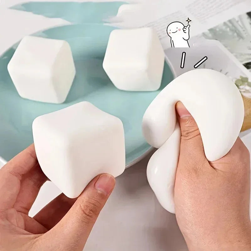 1Pc Shaping Tofu Soft Pinch Slow Rebound Squeeze Toy for Kids Adult Pop Fidget Toys Children Sensory Entertainment Games Gifts