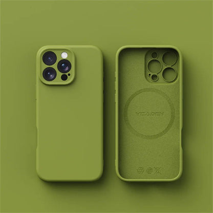 Luxury Liquid Silicone MagSafe Case for iPhone 17–11 Series