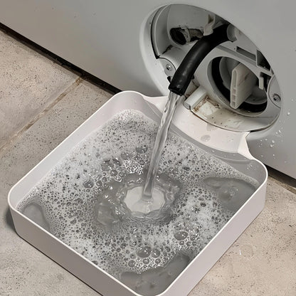 1 Washing Machine Drain Water Collection Tray, No Overflow, Lint Filter and Foreign Object Collection Drip Tray, Clean Laundry Room Water Collection Box