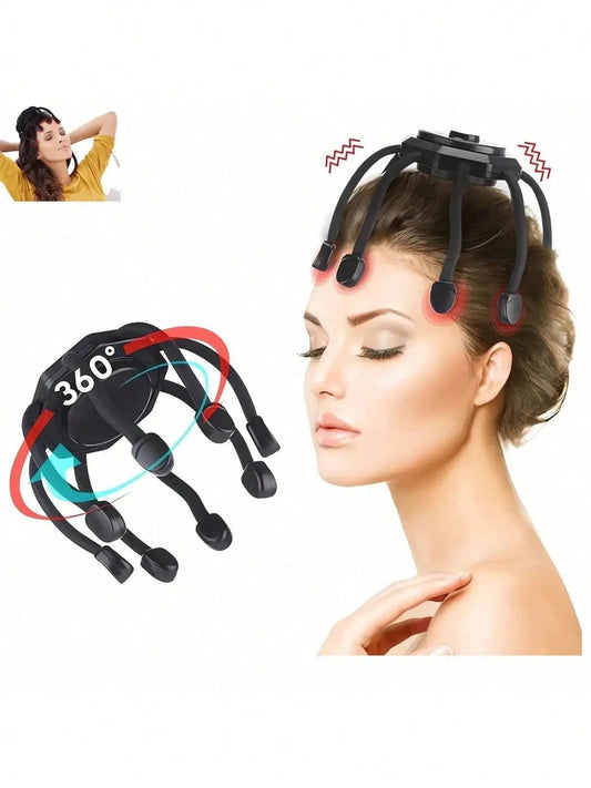 2026 Ultra Scalp Massager, with 8-Frequency Vibrating Contacts, 3 Modes 360 Degree Portable Ult Rechargeable