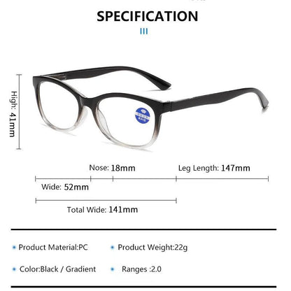 Multifocal Reading Glasses Focus Auto Adjusting Optic One Power Readers Reading Glasses Ranges 2.0