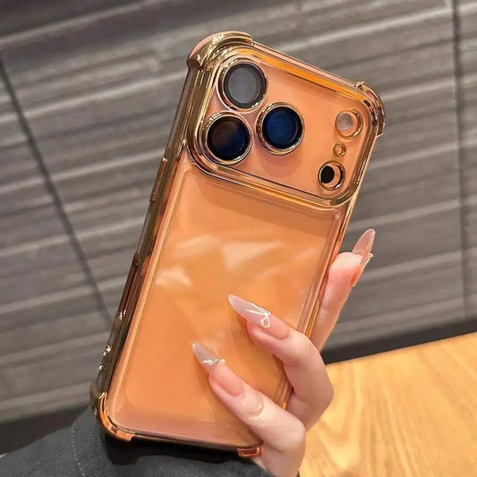Luxury Plated Transparent Shockproof iPhone Case