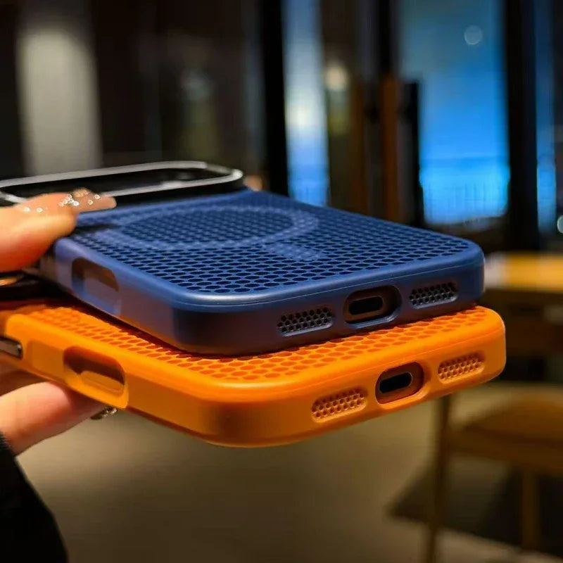 MagSafe Camera Mount Mesh Cooling Shockproof iPhone Case