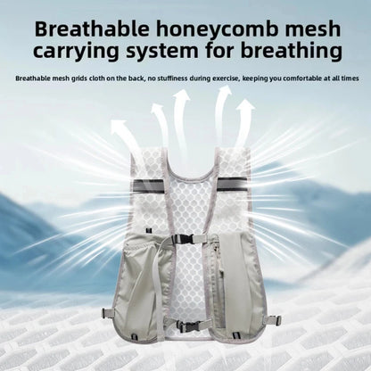 Biking Running Storage Vest Backpack Lightweight Running Vest Reflective Hydration Water Chest Pack Phone Storage Pocket