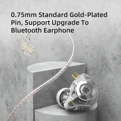 KZ EDX PRO 10mm Dual Magnetic Dynamic IEM HiFi Earphones with 2Pin Detachable 5N OFC Cable Ergonomic Design Upgraded Gaming Earbuds for Audiophile