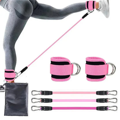 Ankle Straps Resistance Bands Yoga Home Gym Elastic Gum Strength Training Workout Expander Pilates Crossfit Women Weight Sports - Urbizia