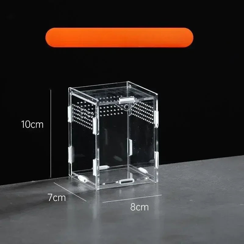 Reptile Habitat Terrarium Breeding Box Acrylic Case Nano Arboreal Tarantula Enclosure Spider Scorpion Bearded Dragon Habitat - Urbizia
