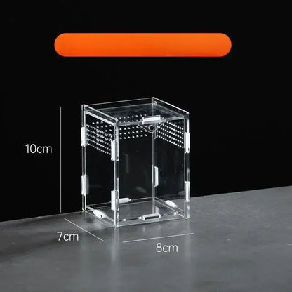 Reptile Habitat Terrarium Breeding Box Acrylic Case Nano Arboreal Tarantula Enclosure Spider Scorpion Bearded Dragon Habitat - Urbizia
