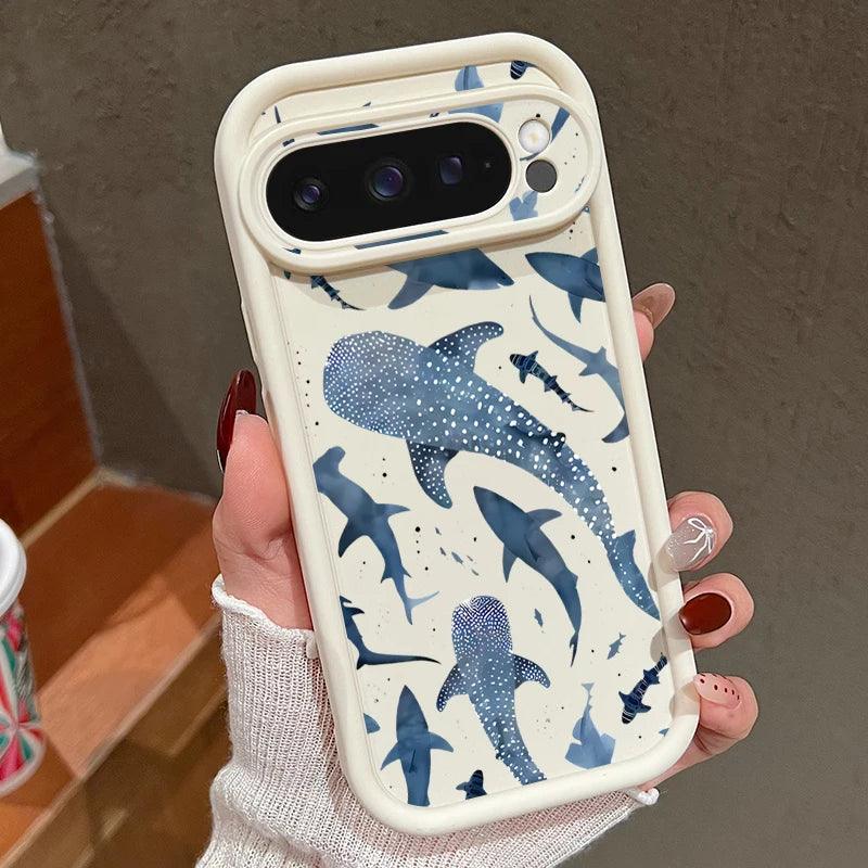 Whale Pattern TPU Case for Google Pixel Series
