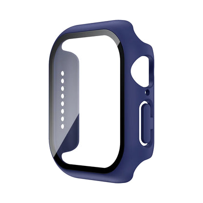 Tempered Glass+Case For Apple Watch 38mm 40mm 41mm 42mm 44mm 45mm 46mm Screen Protector Protective Cover iWatch 10 8 7 9 6 SE 5
