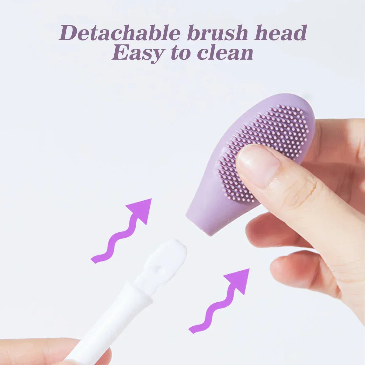 IMAGIC Silicone Facial Cleansing & Mask Brush 2 In1 Facial Skin Care Scrub Exfoliator Scrub Pore Blackhead Deep Cleaning Tools - Urbizia