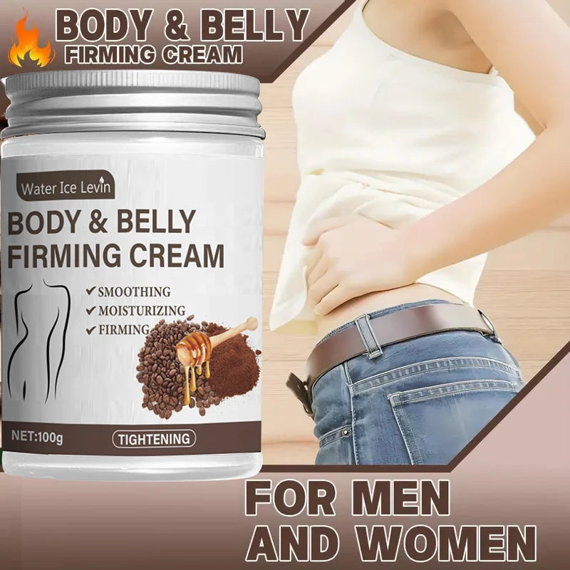 Caffeine Collagen Firming Cream - 100g, Contains Caffeine and Coconut Oil, Rich in Vitamin E, Fragrance-Free, Tightens and Lifts the Abdomen, Thighs, Buttocks, Arms, All Skin Types, Hypoallergenic, Whitening Effect