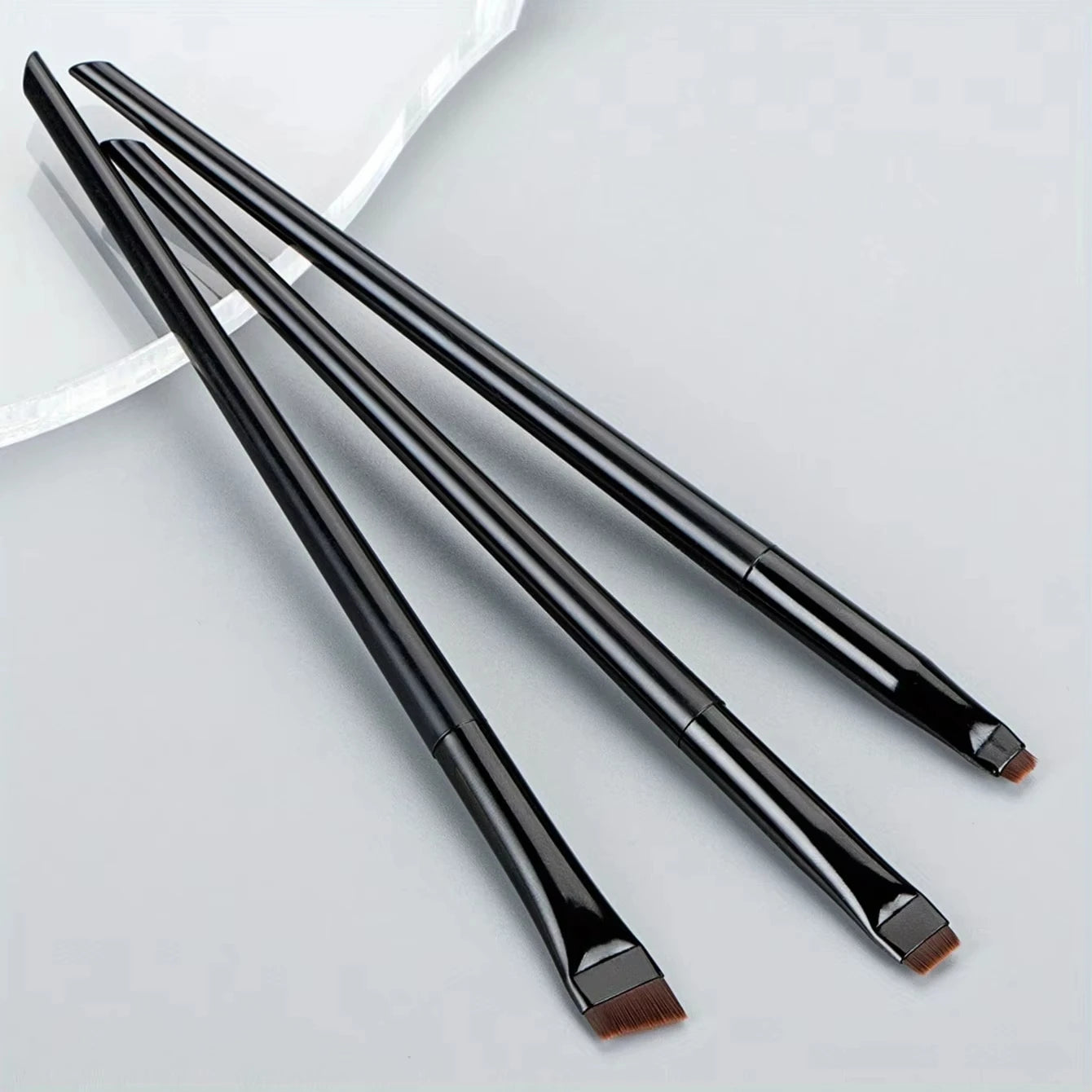 3‑Piece Precision Eye Makeup Brush Set for Eyeliner