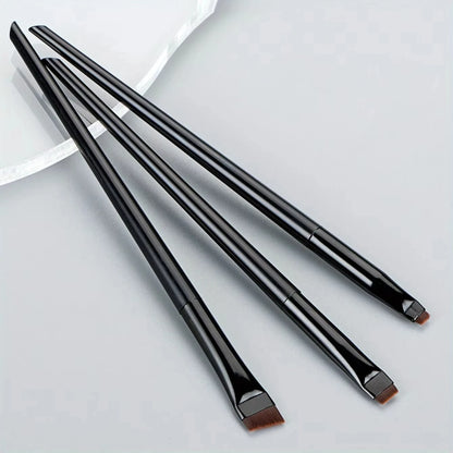 3‑Piece Precision Eye Makeup Brush Set for Eyeliner