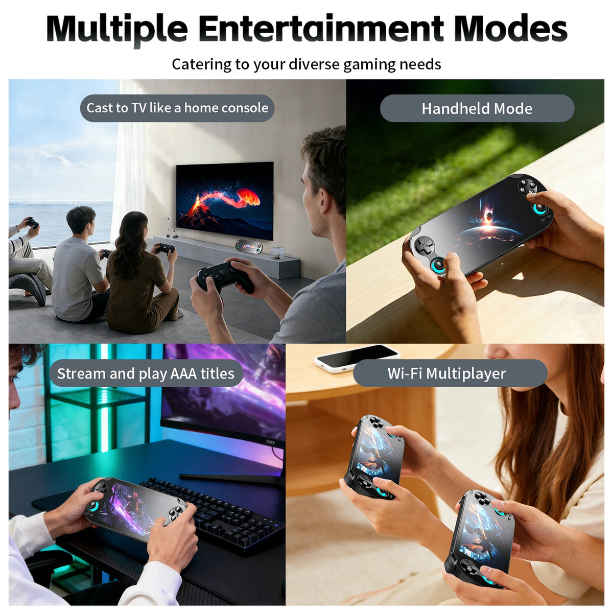 Anbernic RG VITA Retro Handheld Game Console 5.46-inch IPS Touch Screen Android 12 3GB+64GB AI Function 3D Hall Joystick 5000mAh