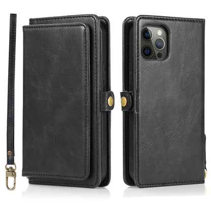 Flip Leather Wallet Case For iPhone 12 11 Pro Max Detachable Magnetic Leather Cover for iPhone 11 12 Pro Max X XR XS Max 8 7Plus