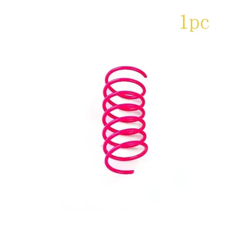 Pet Cat Toys Wide Durable Heavy Gauge Cat Spring Toy Colorful Springs Cat Pet Toy Coil Spiral Springs Pet Intera - Urbizia