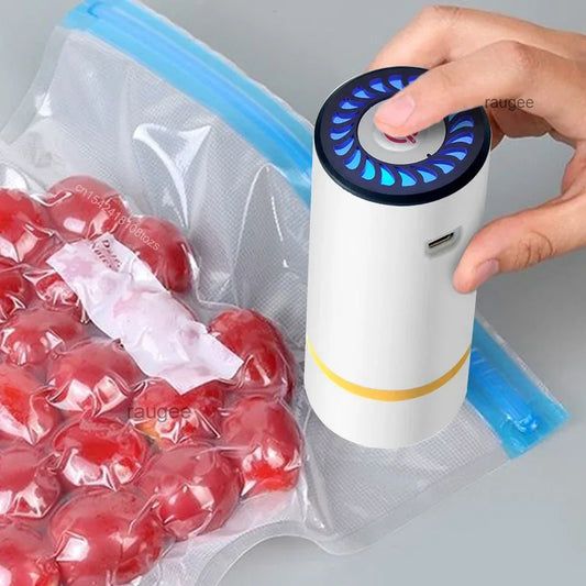 Rechargeable Mini Vacuum Air Pump for Food Storage Bags