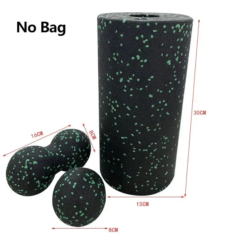 Hollow Yoga Roller Massage Peanut Ball Set EPP Fitness Foam Column For Back Pain Legs Hip Deep Tissue Stretching Muscle Relax - Urbizia