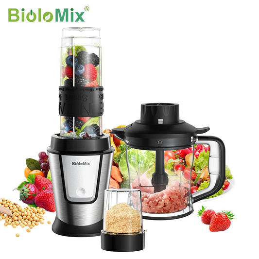 BioloMix 3-in-1 Food Processor & Blender 700W