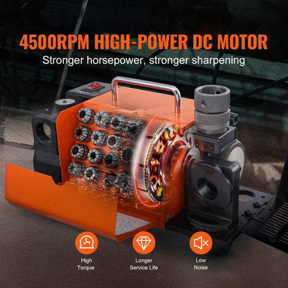 SucceBuy Drill Bits Sharpener MR-13A MR-13B MR-20G Mill Grinder Portable Sharpening Machine with 18/11 Collets For Workshop