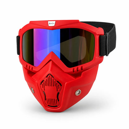 Dustproof Motocross Glasses Adjustable Motorcycle Goggles Breathable Full Face Protective Motorbike Dirt Bike Off-road Mask