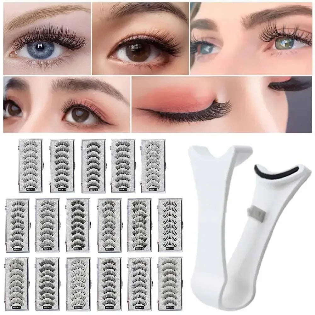 3D Magnetic Eyelashes Kit with Tweezers - Urbizia